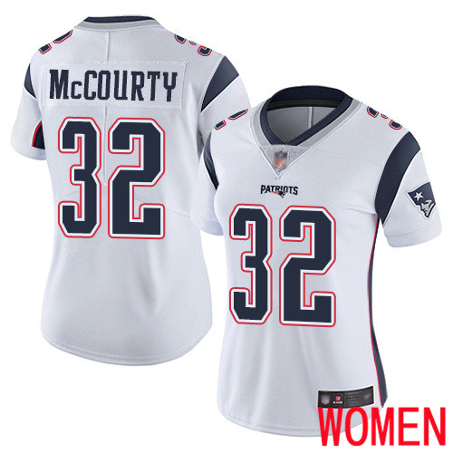 New England Patriots Football #32 Vapor Limited White Women Devin McCourty Road NFL Jersey